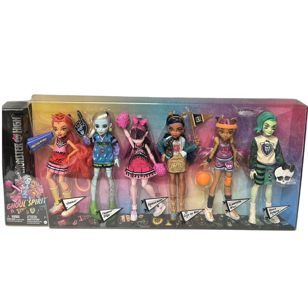 Monster High Ghoul Spirit Sporty Deluxe Fashion Doll Playset - 6 Pack